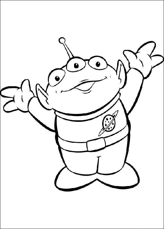 Plansa de colorat cu Toy Story 37 92